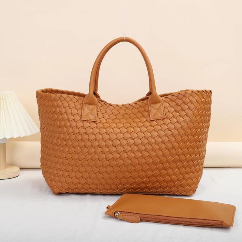 Handbag Trend Hand Woven Vegetable Blue Son Large Capacity Carry-on Bag Woman_voghion.com