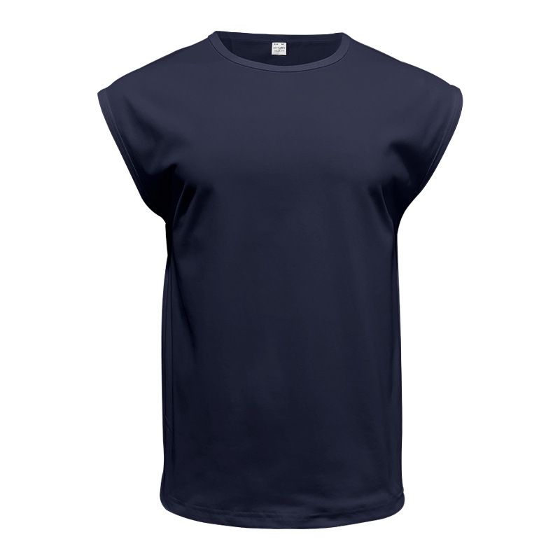 Men's Summer New Sleeveless Youth Casual Loose Solid Color Thin Vest T-Shirt For Men_voghion.com