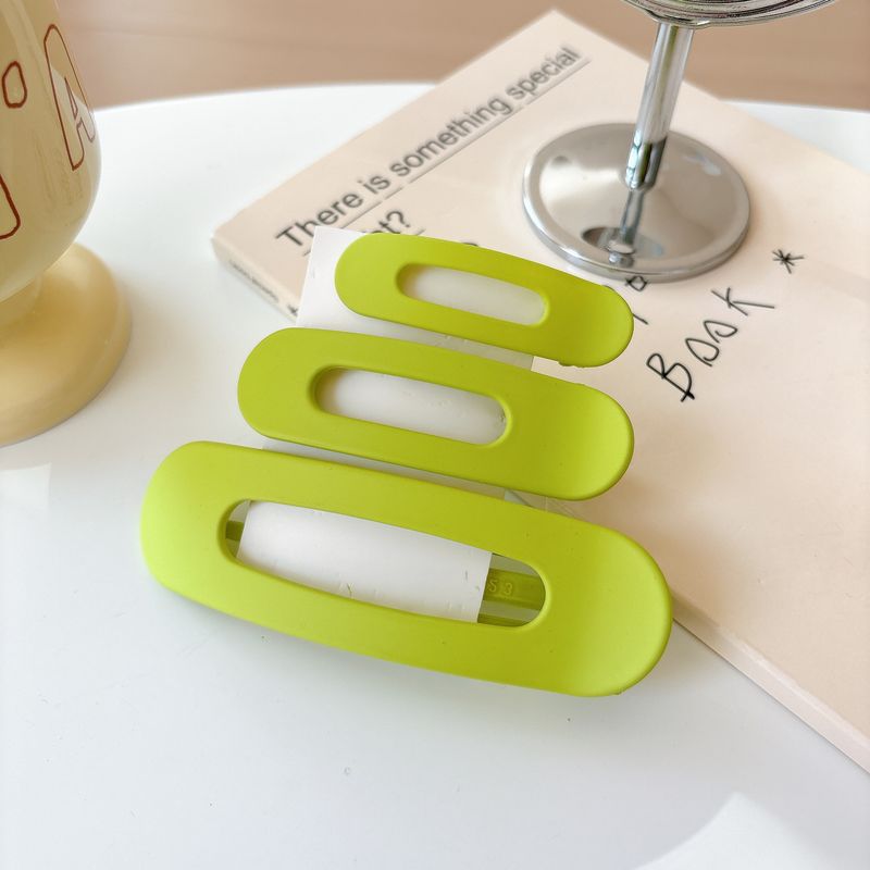 Haarnadel-Entenschnabelclip der Frosted-Serie, seitlicher Clip für gebrochenes Haar, modischer All-Match-Clip zum Waschen des Gesichts_voghion.com