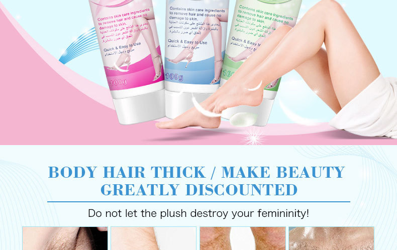 Fjernelse Smertefri hårfjerningscreme under armene Private Bikinier Hudpleje Barbermaskine Hår Fjern voks til damer B_voghion.com