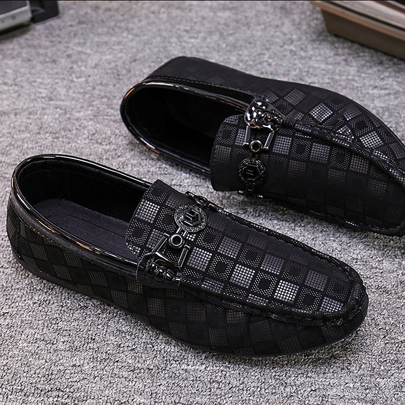 SHLIANG Formal Men Business Shoes Fashion Casual Shoes Men Brand Leather Loafers Breathable Slip on Male Boat Shoes Moccasins S040A_voghion.com
