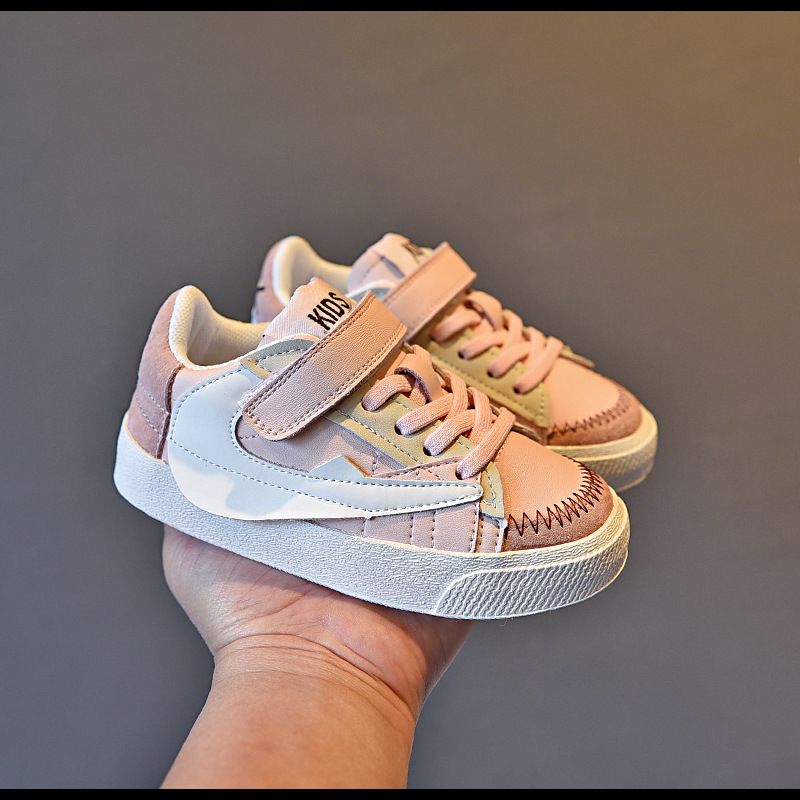 231 Printemps Automne Nouvelles Chaussures Décontractées Pour Garçons Et Filles Blanches De Mode Coréenne Pour Moyens Et Grands Enfants_voghion.com