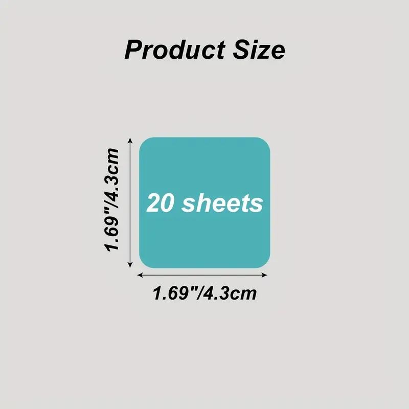 Multicolor PET Transparent Waterproof Sticky Notes Set - 8 Bright Neon Square Index Tabs For Office, School, Study & Organizing_voghion.com