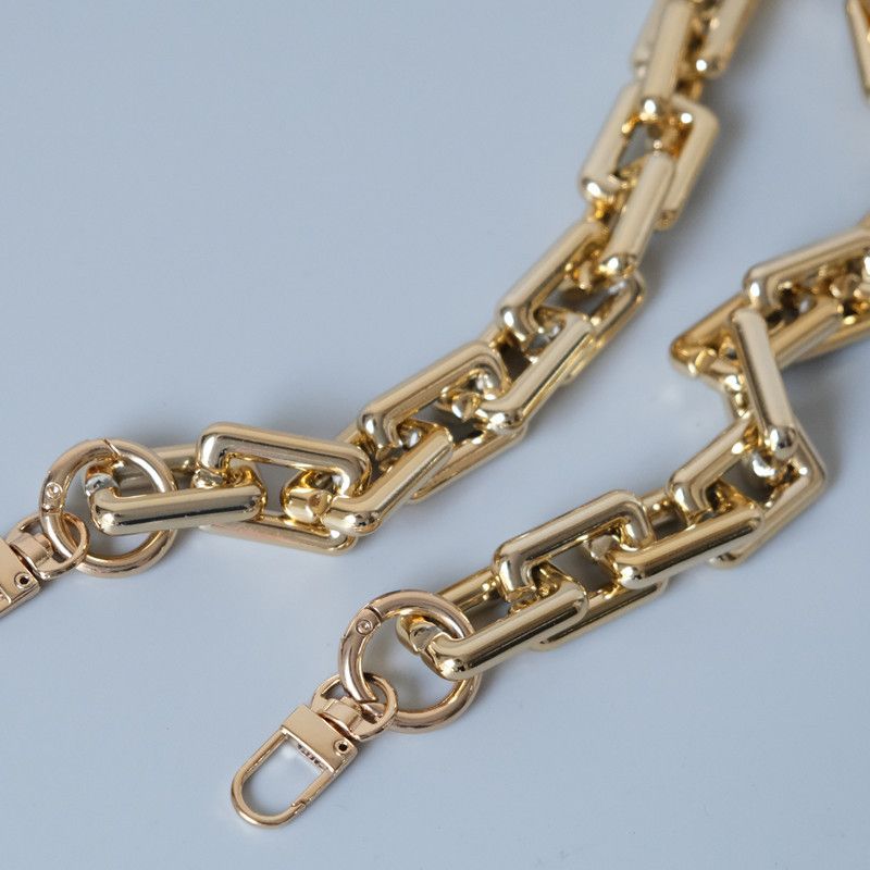 Fashion Internet Celebrity Style Gold Versatile Thick Cloud Handbag Shoulder Underarm Bag Chain Crossbody Strap_voghion.com
