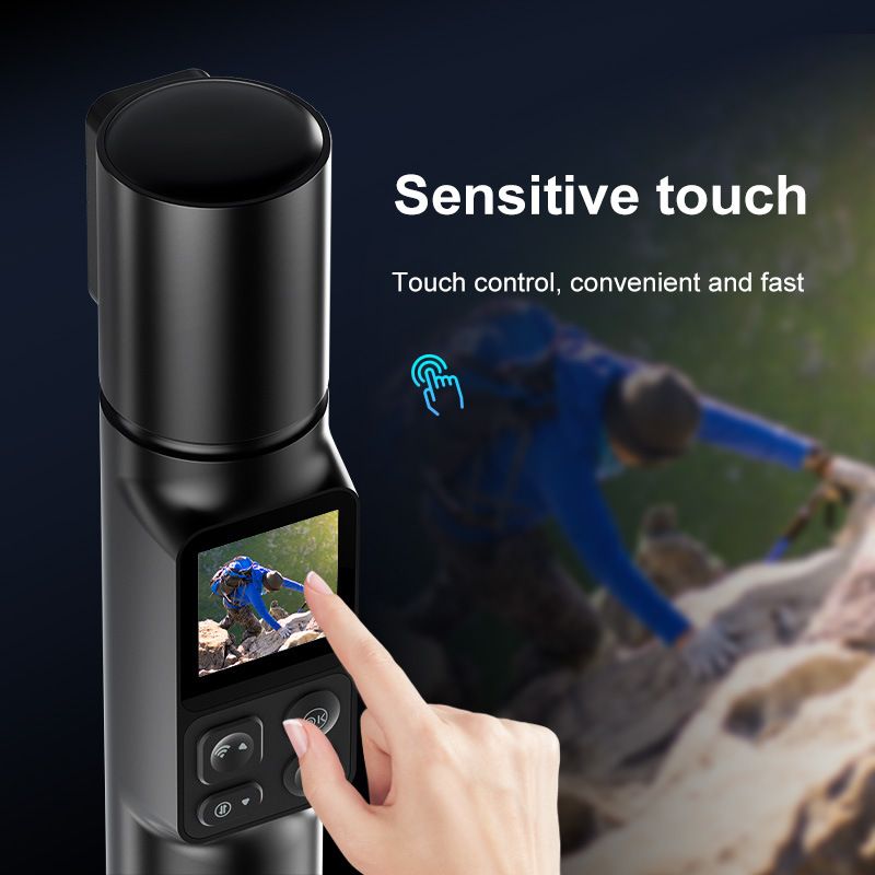 ATOM 6K Dual Lens Action Camera, 350°Rotating, EIS Stabilization, Night Vision, WiFi For Vlogging Sports Travel With 32GB SD Card Gift_voghion.com