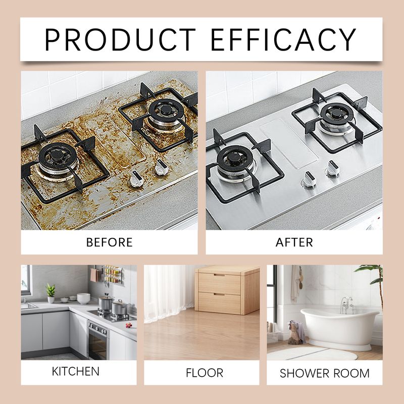 Jakehoe Multi-Surface Cleaner Kitchen Range Hood Sink Countertop Stain Removal Multi-Effect Cleaner_voghion.com