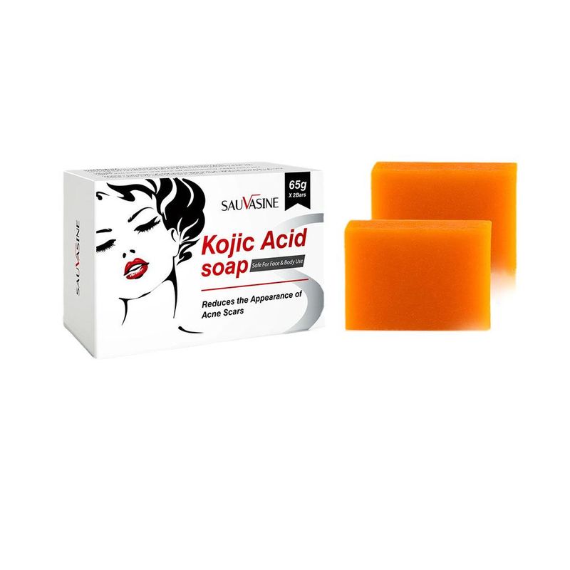1/2 pz. Sapone all'acido cogico per il corpo, per la pulizia profonda del viso, per l'acne, per la rimozione di punti neri e macchie scure, saponette, controllo dell'olio, schiarente per la pelle_voghion.com