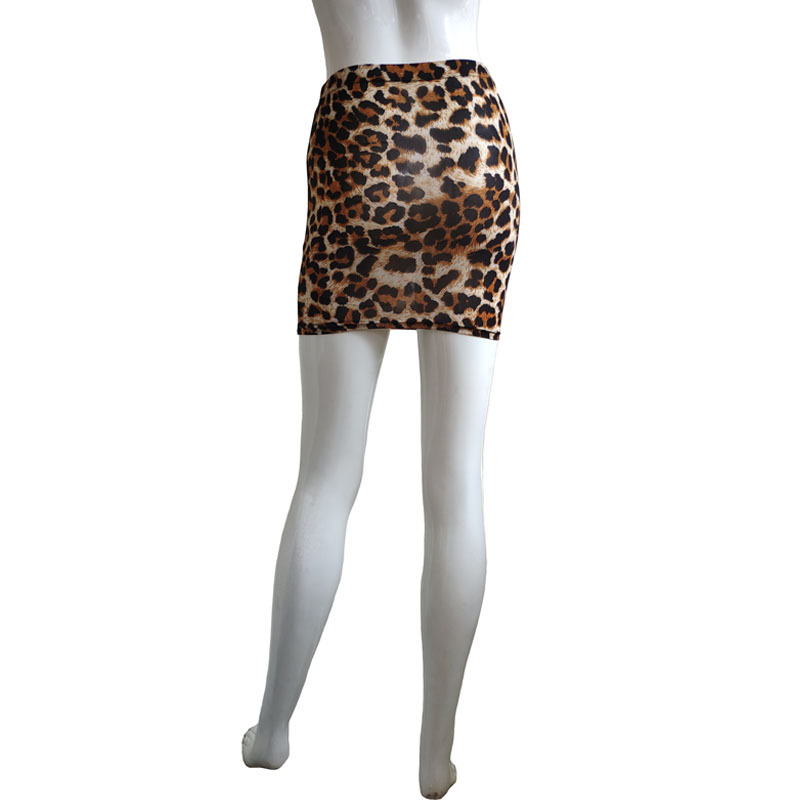 2025 Women's Short Wrap Printed Leopard Print Midi Skirt_voghion.com