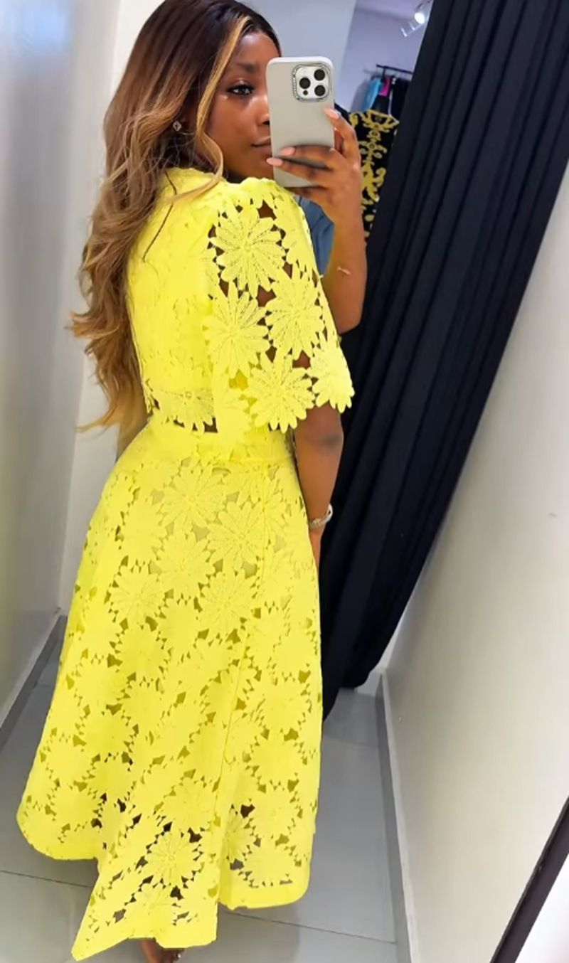 Women's Clothing Design Hollow Top Fashion Casual Suit Women's Two Piece Suit_voghion.com
