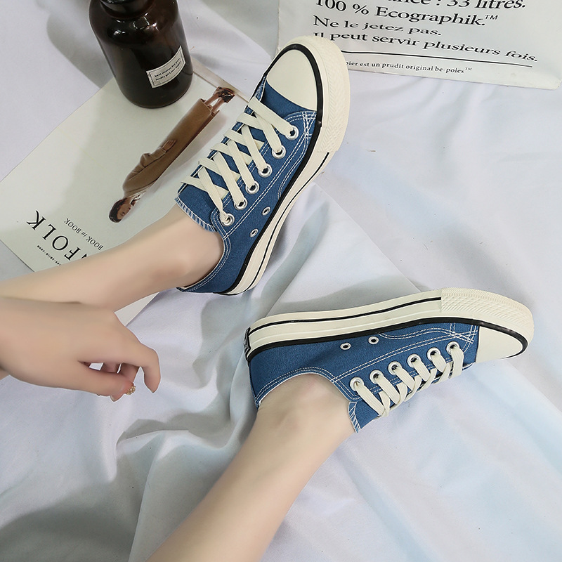 Canvas Schuhe modische und vielseitige Frauen Low Top Paar 2024 neue koreanische Version klassische Männer_voghion.com