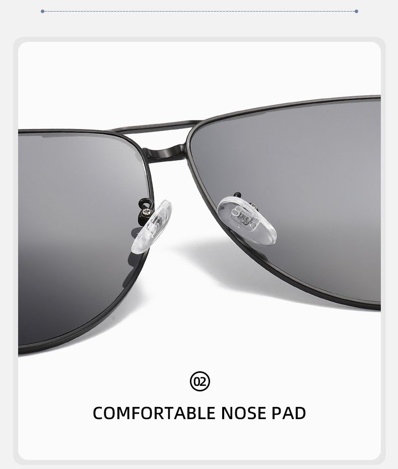 New Style Metal Frame Hollow Double Beam Low Foot Frog Mirror Sun Protection Sunshade Sunglasses E Commerce Sunglasses_voghion.com