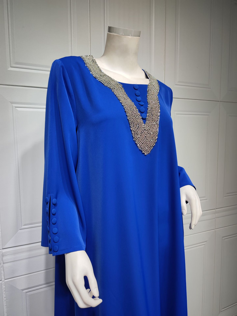 Muslimische Abaya Mit Seilstickerei, Damenrobe, Traditionell, Moderne, Wunderschön, Ramadan_voghion.com