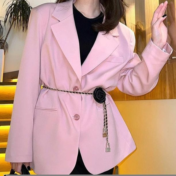 Camellia Blossom Waist Chain 2023 New Flower Chain Accessories Women's Belt Decoration with Dress Jeans Chain _voghion.com