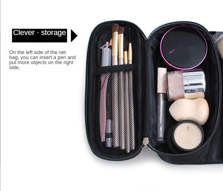 Wasserdichte Roll-Make-up-Pinseltasche aus Nylon für die Reiseorganisation_voghion.com