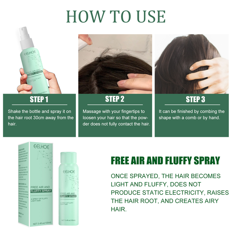 Lavaggio spray con aria soffice, sensazione di asciutto e volume rinfrescante, lavaggio senza controllo dell'olio, asciugacapelli pigro_voghion.com