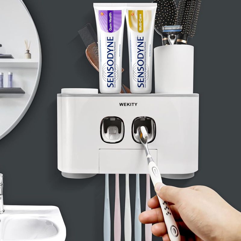 WEKITY Pro 5-Slot Wall Holder - Multifunctional Bathroom Organizer_voghion.com
