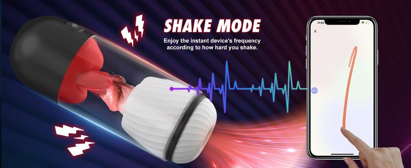 Zero Point Vibration Aircraft Cup Multi Frequency Tongue Licking Rotation Male Masturbator Mobile Phone APP Control Adult Fun_voghion.com