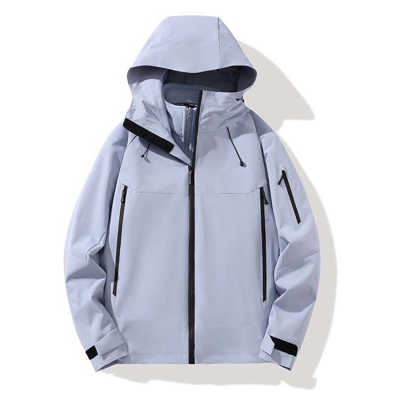 Softshelljacke Fleecefutter Graphene Black Technologie Wasserdicht Winddicht Unisex 3-in-1_voghion.com