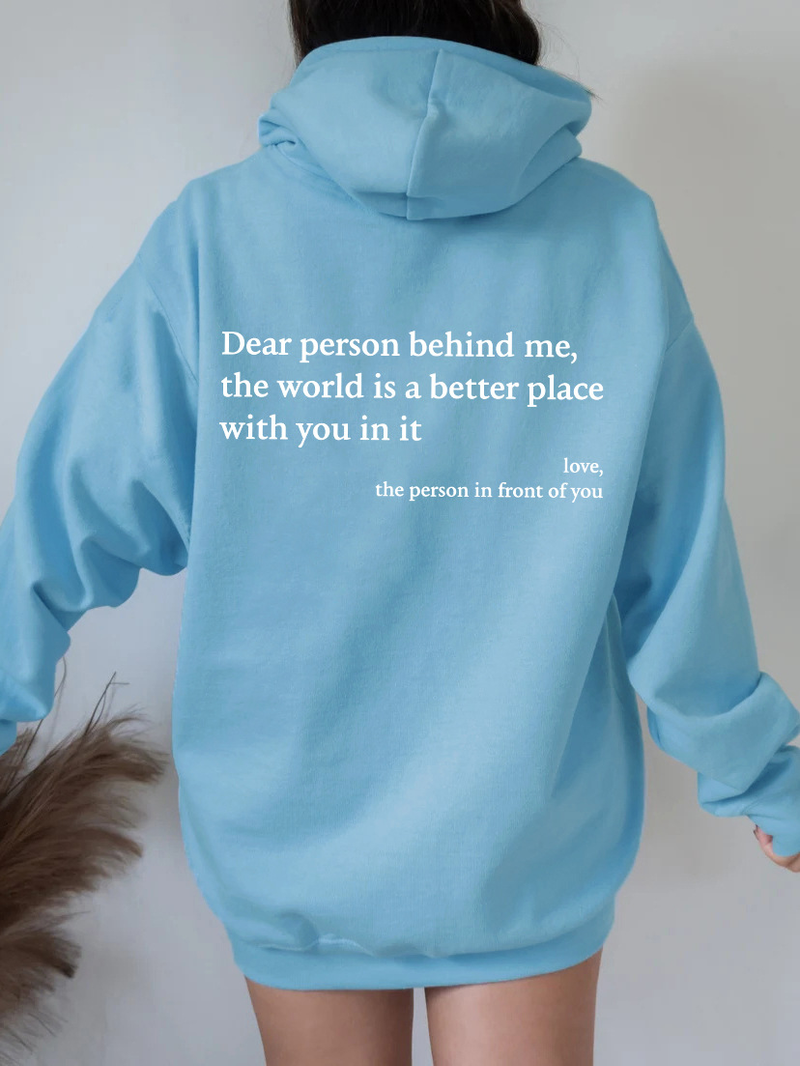 Women's velvet sweatshirt plain letter print kangaroo pocket drawstring print hoodie_voghion.com