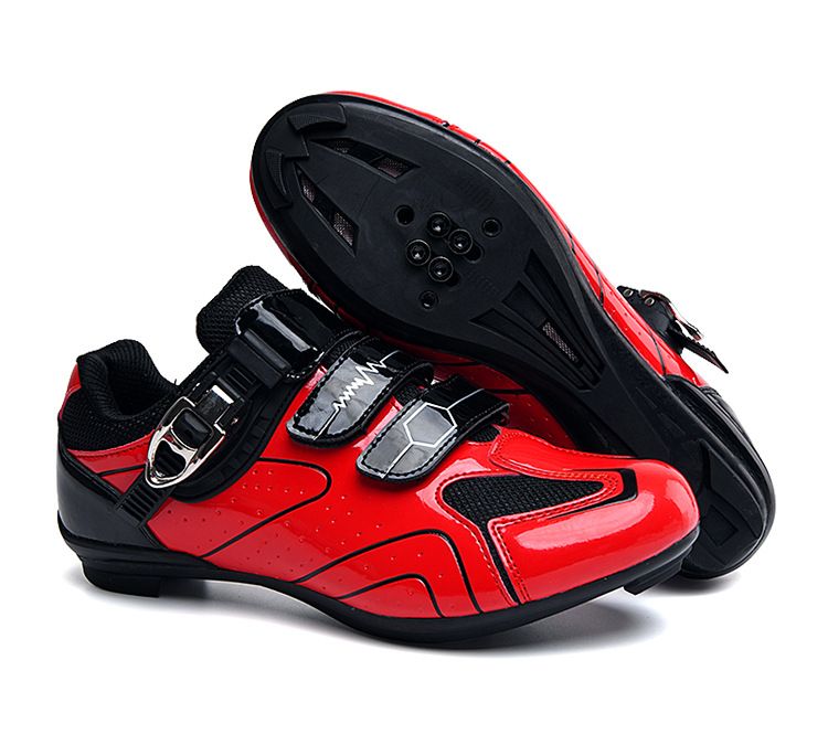 Fahrradschuhe mit Schloss für Herren und Damen, Fahrradschuhe für den Außenbereich, Straßensport, reflektierende Streifen mit Schlössern, Mountain Road Cycling Power-Schuhe_voghion.com