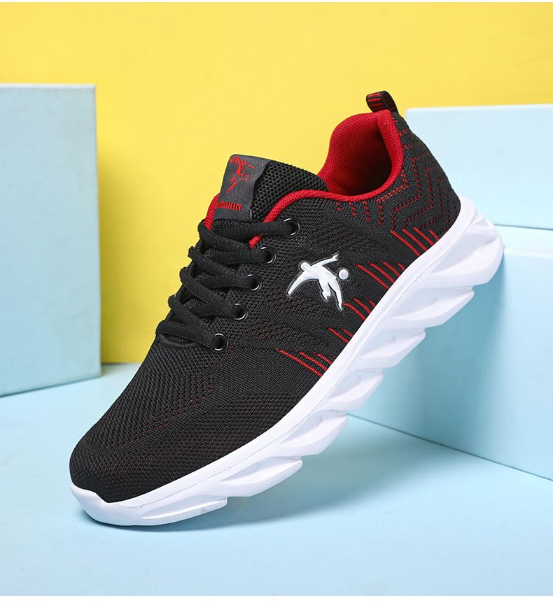 Zapatos deportivos de marca para mujer primavera 2024 nuevos zapatos para correr transpirables de malla informales ligeros, zapatos con cuerda para saltar de suela suave_voghion.com