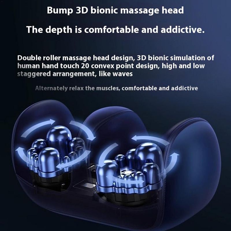 Leg massage hine Electric Calf Foot Massager with Remote Control Knead Rolg Pressing Fully Automatic Sole Massage_voghion.com