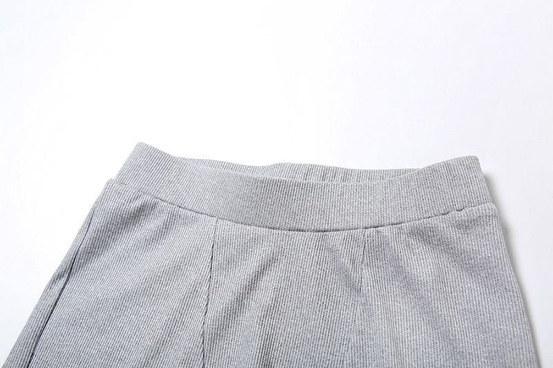 Damenbekleidung Herbstmode Lässig Rundhals Einfarbig Slim Fit I-förmige Weste Hohe Taille Shorts Anzug_voghion.com
