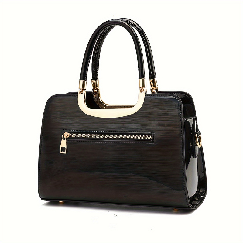 Borsa a tracolla multitasche alla moda in tinta unita, borsa perfetta per tutti gli spostamenti_voghion.com