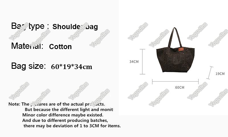 Large Capacity Oversized Leopard Prints Shoulder Bags For Women Deformable All Match Shopping Totes Handbags_voghion.com