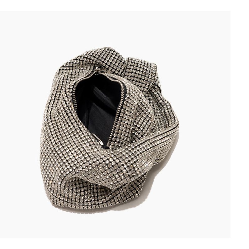 fall And Winter New Ladies Full Set Diamond Bucket Chain Handheld Crossbody Small Bag Fashionable Versatile Leisure Daily Personalized Exquisite_voghion.com