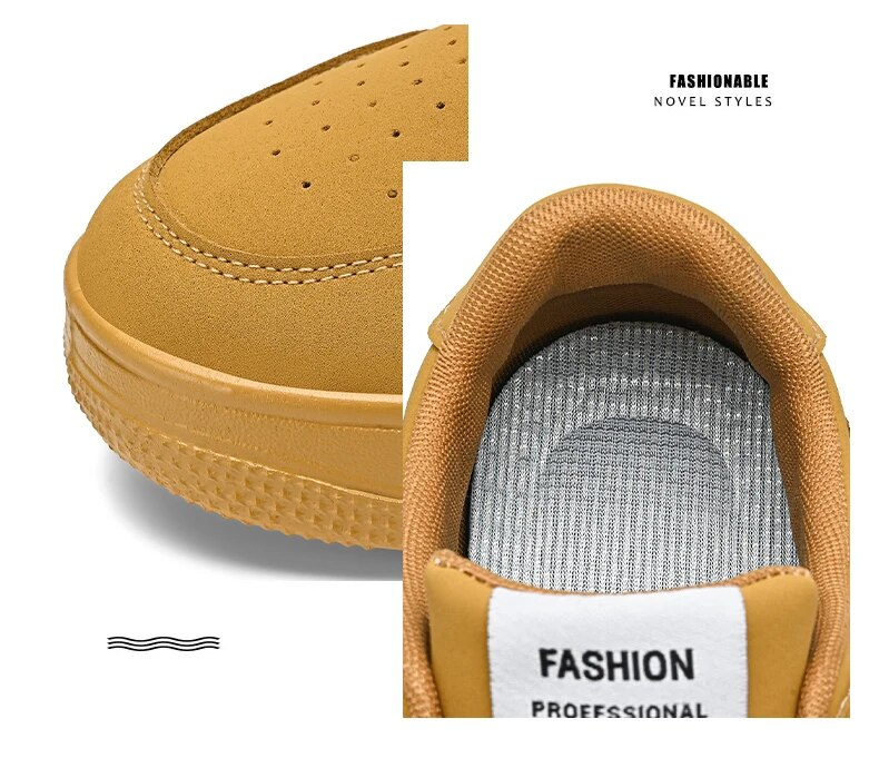 Merk Mannen Skateboarden Platte Sneakers PU Leer Mannelijke Sport Zapatillas Hombre Laarzen Big Size 46 Lente Heren Schoenen_voghion.com