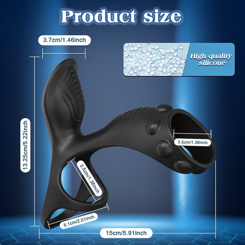 Vibrador masculino XBONP com aplicativo e 10 modos de vibração, vibrador masculino com plugue anal_voghion.com