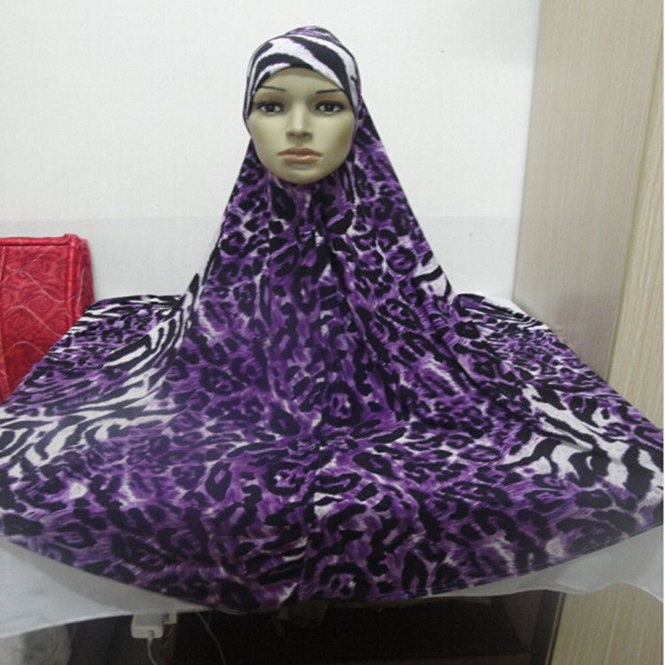 Domestic Ice Silk Printed Colorful Flower Cloth Headband H026_voghion.com