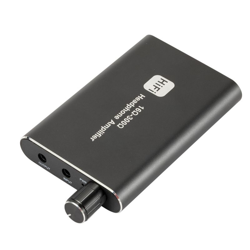 Amplificatore per cuffie HiFi portatile Amplificatore per cuffie Uscita audio stereo da 3,5 mm con interruttore Alimentazione a doppia uscita con boost a 2 livelli_voghion.com
