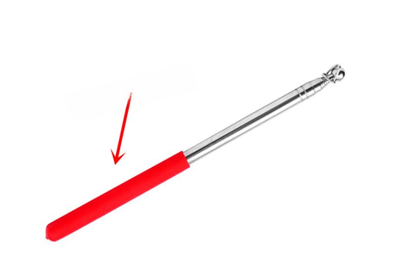 Gids vlaggenmast 1 meter 1,2 meter 1,4 meter 1,6 meter zachte rubberen hoes handvat roestvrijstalen zweep stokje rubberen zweep_voghion.com