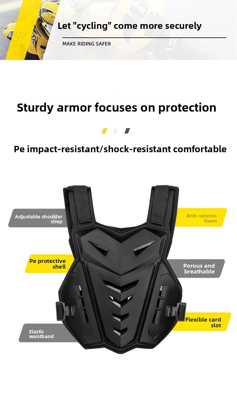 SULAITE Offroad-Motorradjacke, Brustschutz für Fahrer, Racing, Anti-Fall-Rüstung, Schutzausrüstung_voghion.com