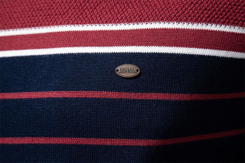Men's Clothing New Striped Color Matching Long Sleeved Men's Knitted Sweater Fashionable Round Neck Men's Casual Sweater_voghion.com