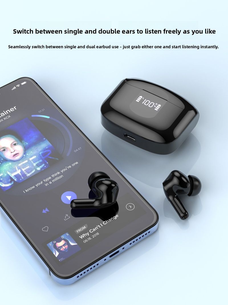 【Hohe Qualität】 Premium TWS Bluetooth-Ohrhörer mit langer Akkulaufzeit und Display, Version 5.3, kompaktes und komfortables kabelloses In-Ear_voghion.com