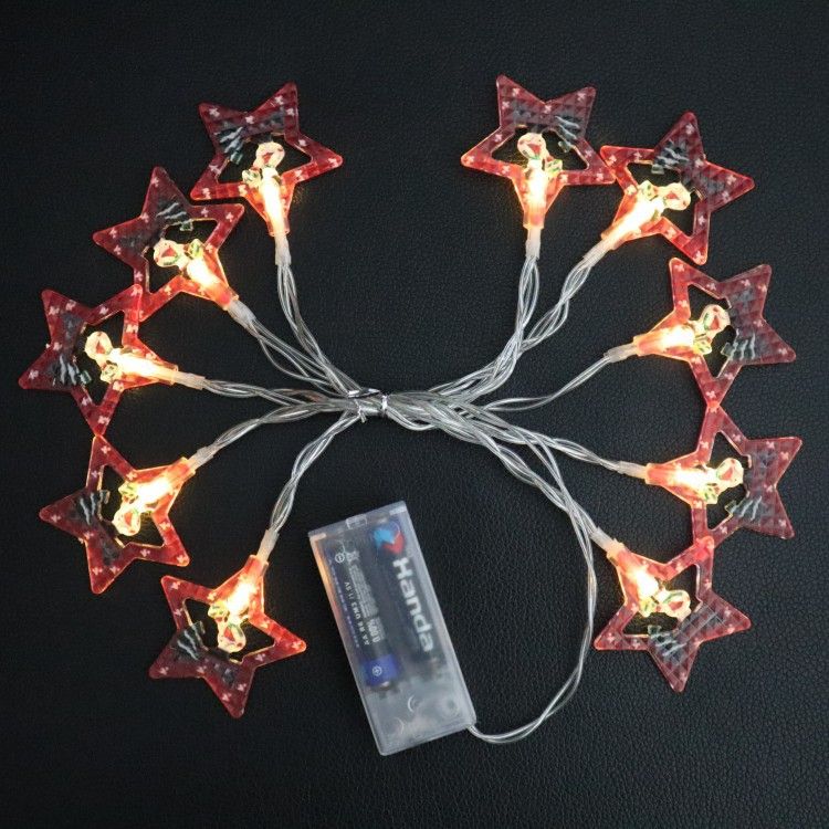Cross-Border New LED String Tree Snowman Santa Claus Head Christmas Halloween Atmosphere Decorative Flashing Lights_voghion.com