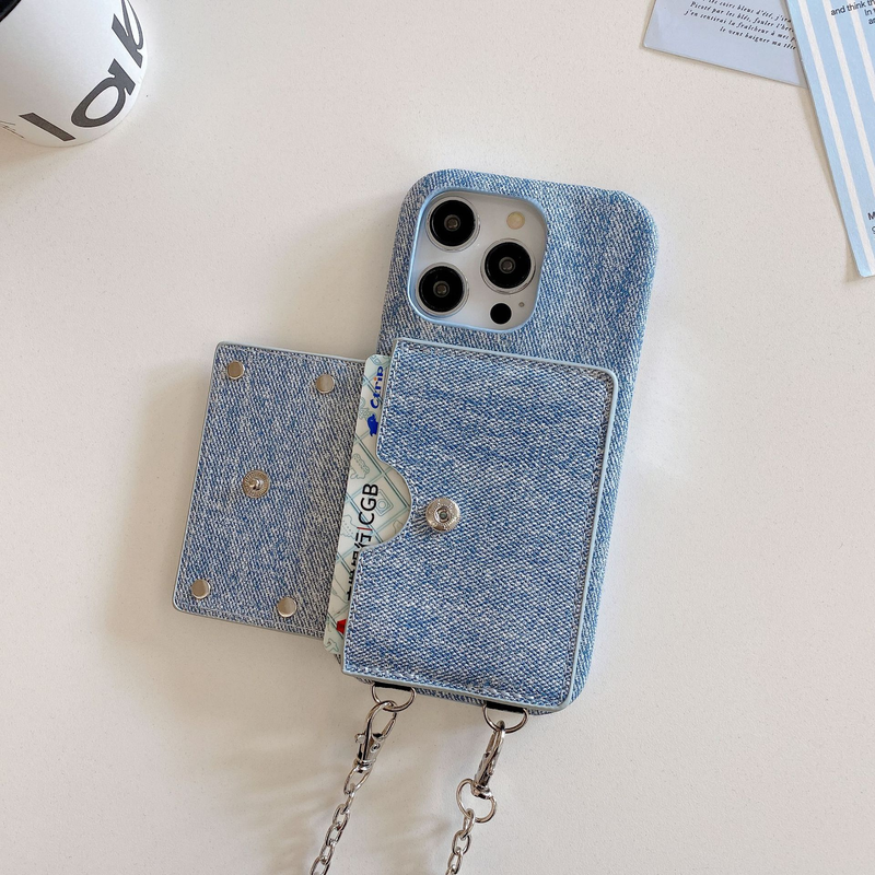 Mobile phone case matinkim card holder mobile phone case suitable for Apple 15promax mobile phone case iPhone14 litchi pattern 13_voghion.com