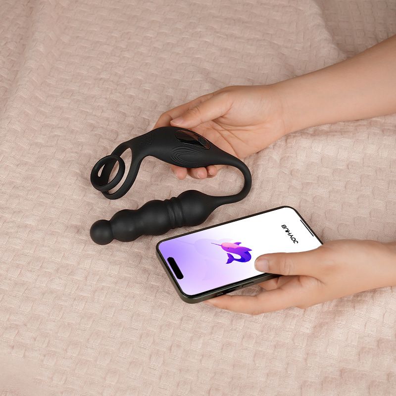 APP Remote Control Prostate Massager Stimulates Anal Plug Male Soft Adult Toy_voghion.com