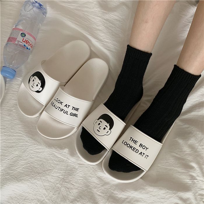 Thin Strip Ins Hong Kong Style Trendy Flats Slippers_voghion.com