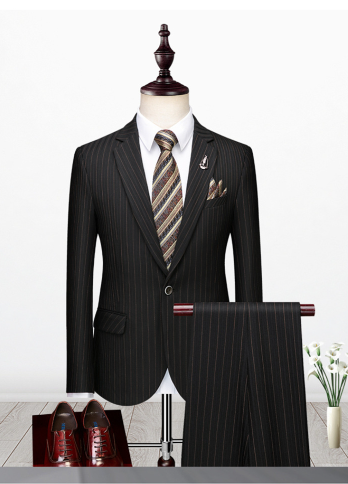Abbigliamento maschile 2024 Nuovo abito da uomo Business Casual Professional Fit Sposo Groomsmen Matrimonio Tre pezzi Abito alla moda_voghion.com