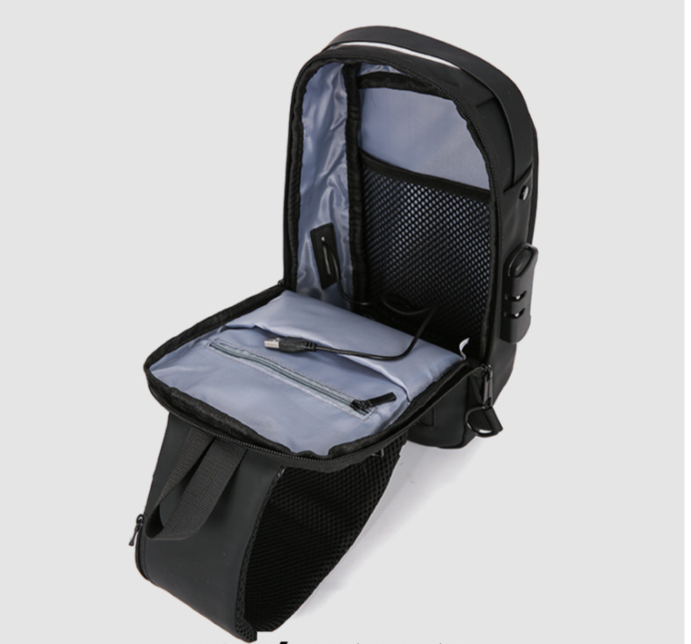 Grænseoverskridende brysttaske af god kvalitet herre afslappet skuldertaske crossbody rygsæk taljetaske forretningsrejser crossbody taske engros_voghion.com