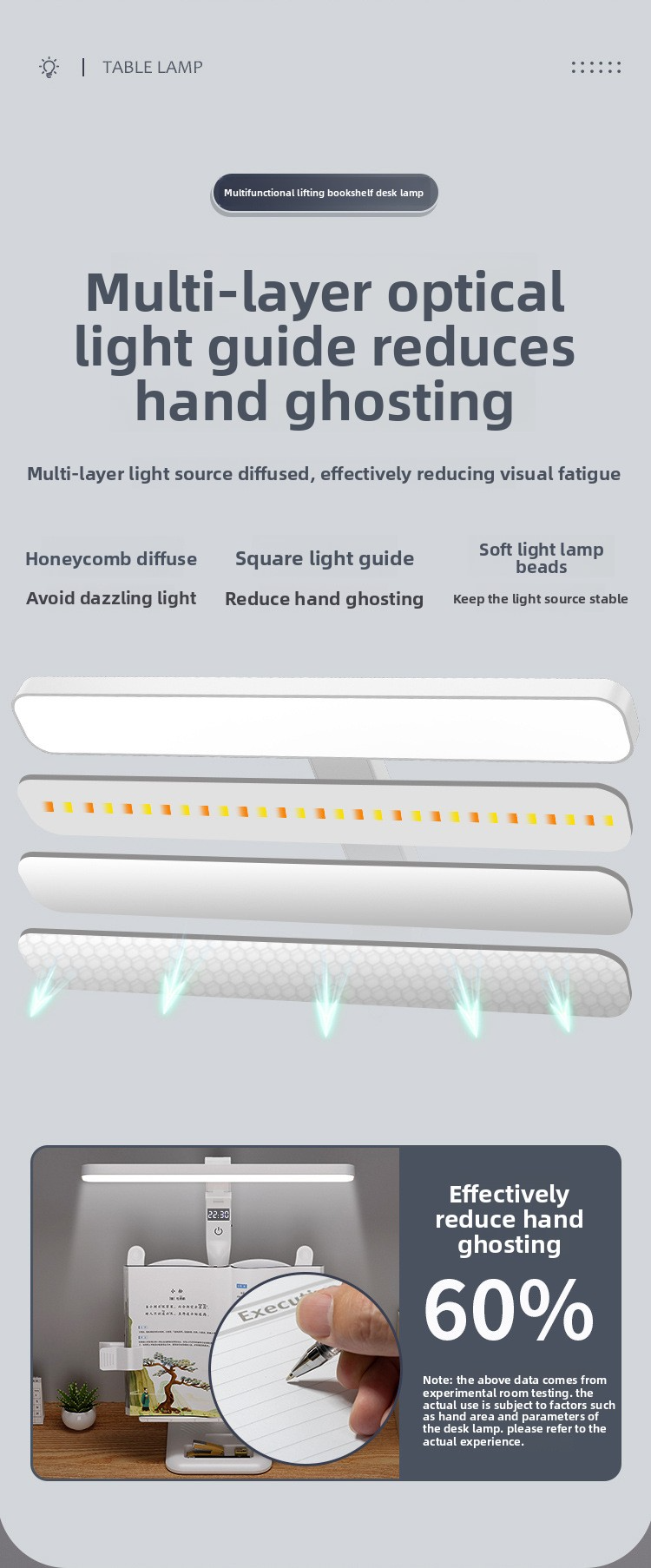 Wiederaufladbare LED-Schreibtischlampe mit Bücherständer und Touch-Steuerung, 80–89 CRI und AA-Grade-Beleuchtung, einstellbare Farbtemperatur, moderne Arbeitslampe_voghion.com