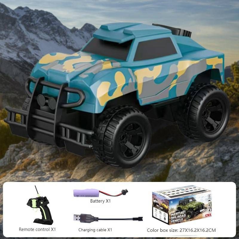 Jeep tout-terrain télécommandée 4x4 – Voiture télécommandée rechargeable avec phares à LED, drift et escalade pour enfants (jaune/blanc/bleu/rouge/camouflage)_voghion.com