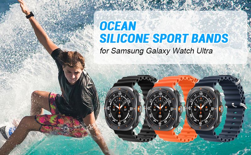 Ocean Band For Samsung Galaxy Watch 7 Ultra 47mm sport Silicone Bracelet correa belt for Samsung Galaxy Watch ultra Strap 47 mm_voghion.com