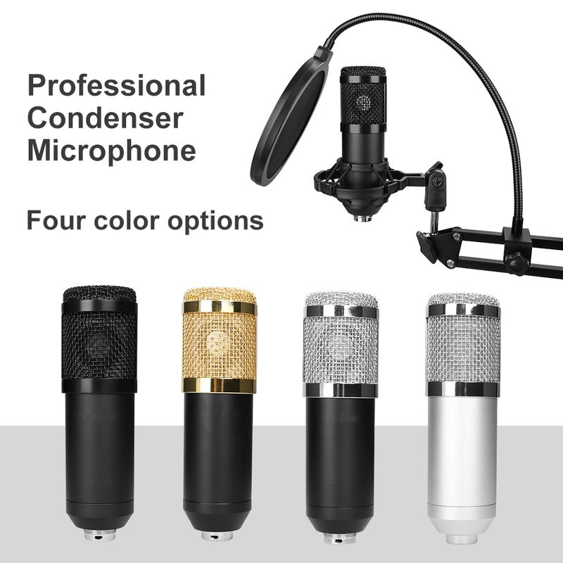 bm 800 Studio Profesyonel mikrofon bm800 Bilgisayar için Kondenser Ses Kayıt Mikrofonu_voghion.com