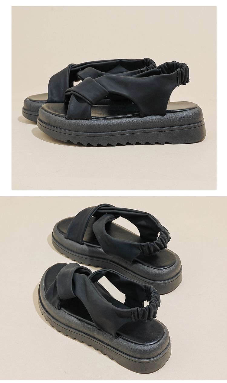 Marjorie Sponge Bottom Women's Shoes Hundred Short Dress Beach Sandals Women's Shoes_voghion.com