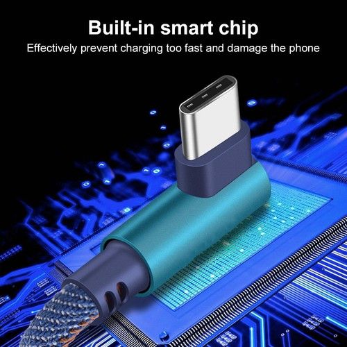 Kabel ładujący USB C 3.1 z 90-stopniowym kątem prostym i szybką synchronizacją danych_voghion.com